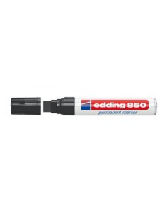MARCADOR PERMANENTE PUNTA BISELADA 5-16MM 850 NEGRO EDDING 850-01 (x5 unidades)