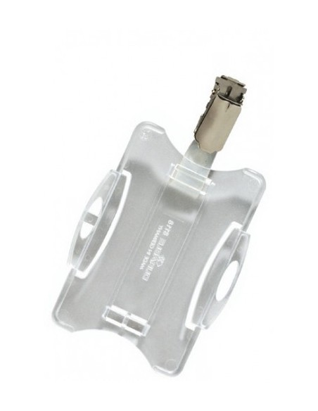 CAJA DE 25 IDENTIFICADORES PARA TARJETAS SEGURIDAD SIMPLE CON PINZA 54X85MM  DURABLE 8118-19