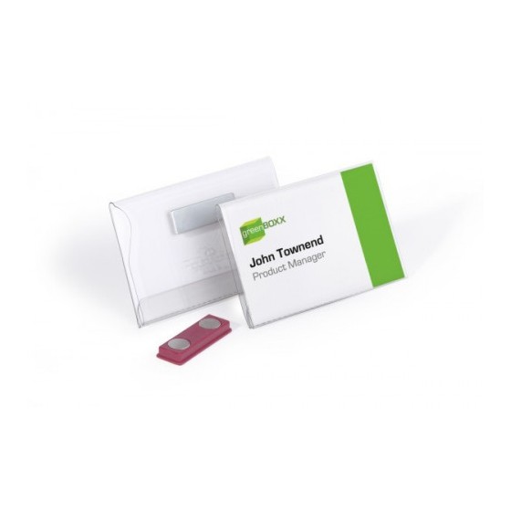 CAJA DE 25 IDENTIFICADORES MAGNETICO PVC 54X90MM DURABLE 8117-19