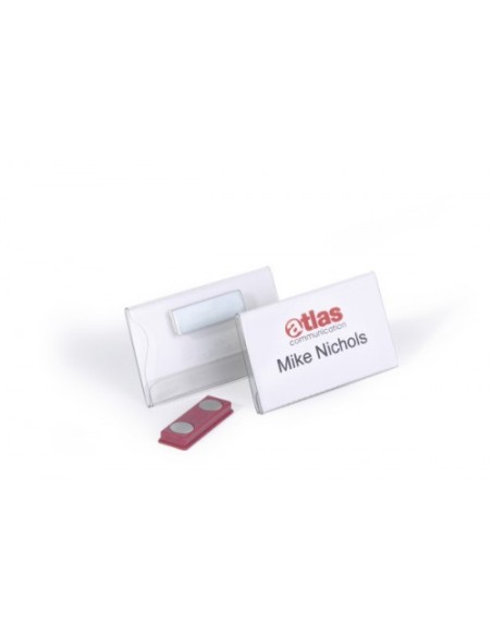 CAJA DE 25 IDENTIFICADORES CON IMAN 40X75MM DURABLE 8116-19