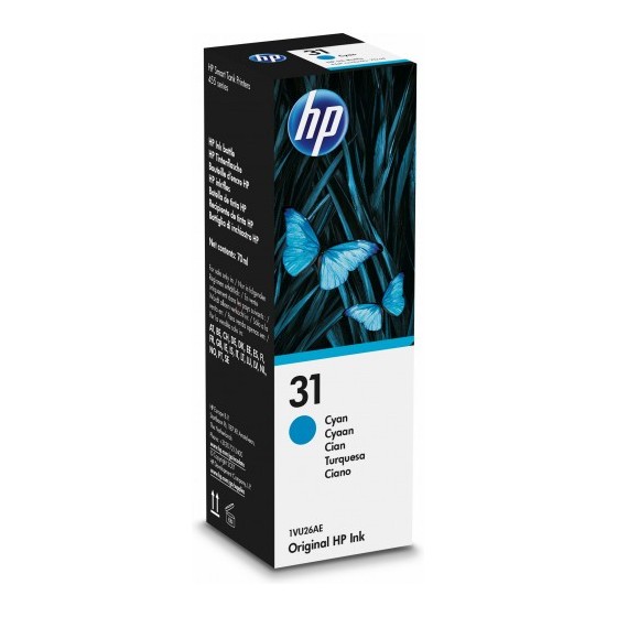 HP 31 BOTELLA DE TINTA CIAN HP31 (1VU26AE)