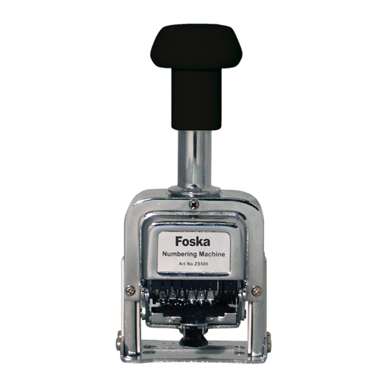 NUMERADOR FOSKA 5 MM 6 BANDAS COLOP NUMF.ZS506