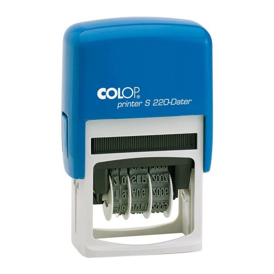 SELLO DE ENTINAJE S 220 4MM ESPAÑOL AZUL/AZUL COLOP 136429