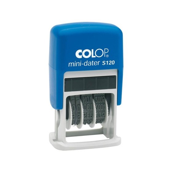 SELLO DE ENTINAJE S 120 4MM ESPAÑOL AZUL/AZUL COLOP 104789