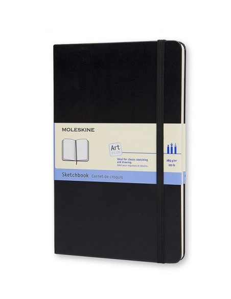 CUADERNO DE BOCETOS NEGRO L (13X21CM) MOLESKINE ARTQP063