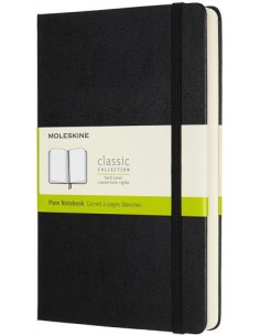LIBRETA CLASICA MAYOR GROSOR NEGRA L (13X21CM) LISA TAPA DURA MOLESKINE QP062EXP