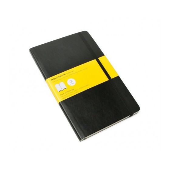 LIBRETA CLASICA TAPA BLANDA NEGRA L (13X21CM) CUADRICULADA MOLESKINE QP617