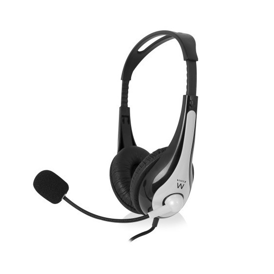 Ewent EW3562 auricular y casco Auriculares Diadema Negro, Plata