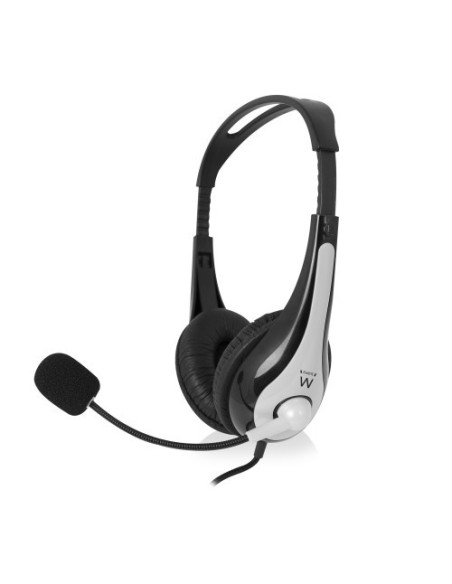 Ewent EW3562 auricular y casco Auriculares Diadema Negro, Plata