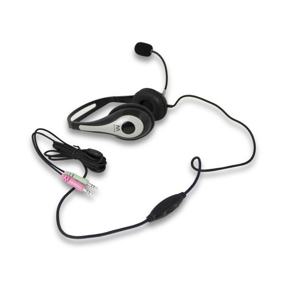 Ewent EW3562 auricular y casco Auriculares Diadema Negro, Plata