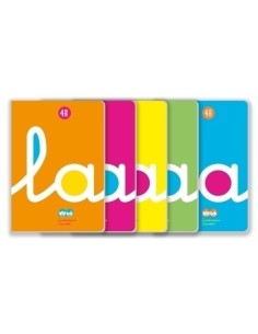 LIBRETA LAMELA FORMATO A4 RAYADO 4 MM - 50 HOJAS POLIPROPILENO 90 GRS. LAMELA 06A4P04 (x5 unidades)
