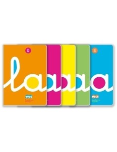 LIBRETA LAMELA FORMATO A4 RAYADO 2,5 MM - 50 HOJAS POLIPROPILENO 90 GRS. LAMELA 06A4P02 (x5 unidades)