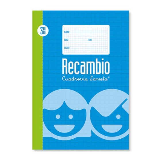 RECAMBIO FORMATO FOLIO RAYADO 3 MM LAMELA 09003 (x5 unidades)