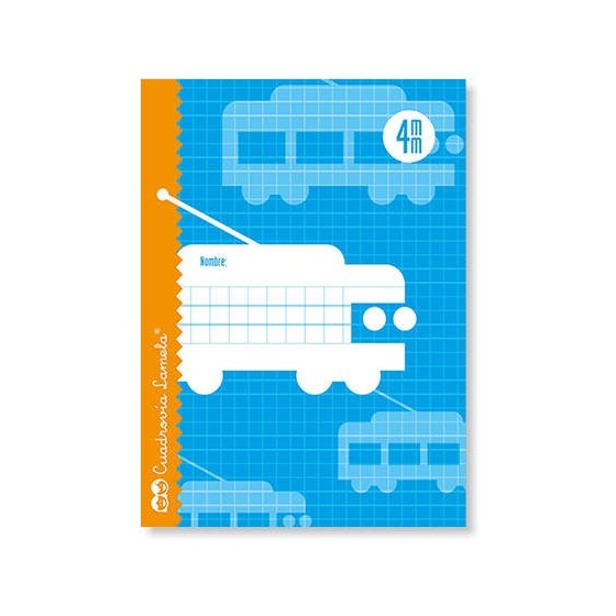 LIBRETA CUBIERTA BASICA 4º RAYADO 4 MM 16 HOJAS LAMELA 05004 (x25 unidades)