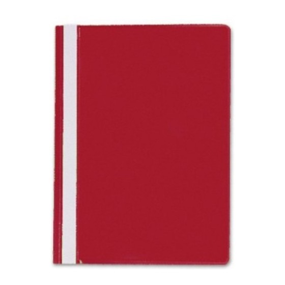 DOSSIER POLIPROPILENO HERRAJE FOLIO TARJETERO LOMO ROJO GRAFOPLAS 5031051 (x25 unidades)