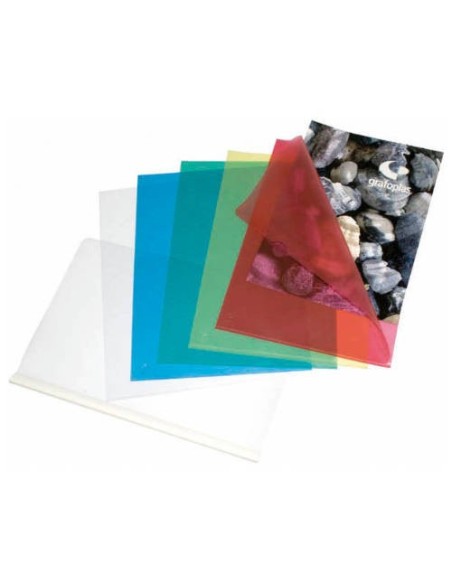 DOSSIER POLIPROPILENO DIN-A4 AZUL GRAFOPLAS 5280030 (x100 unidades)