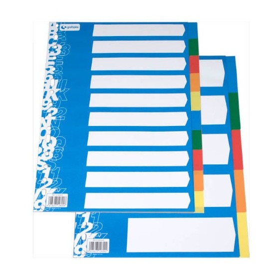JUEGO SEPARADOR A4 5 POSICIONES ECOLOGICO 16T GRAFOPLAS 41260000