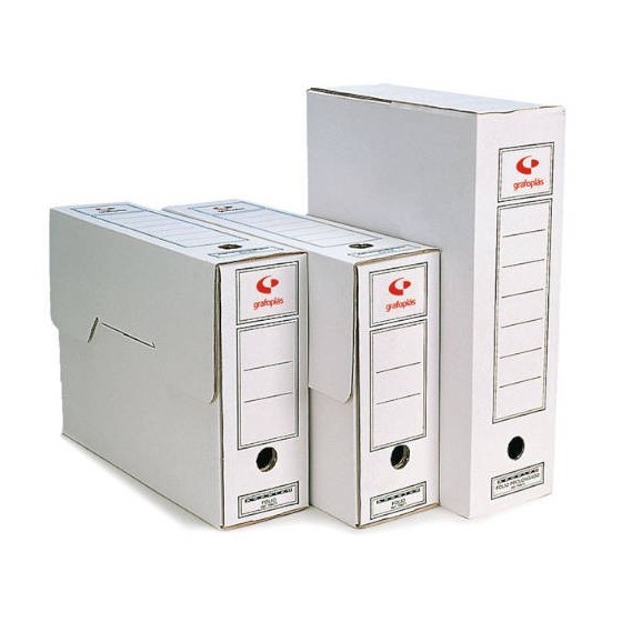 ARCHIVO DEFINITIVO FOLIO PROLONGADO BLANCO 275X385X115 GRAFOPLAS 70907900 (x50 unidades)