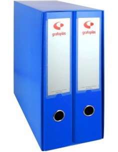 MÓDULO 2 ARCHIVADORES COLOR AZUL FOLIO 290X350X160 GRAFOPLAS 7279230