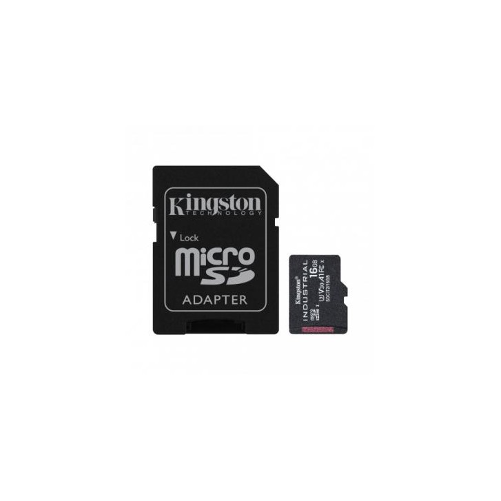 Kingston Technology Industrial memoria flash 16 GB MicroSDHC UHS-I Clase 10