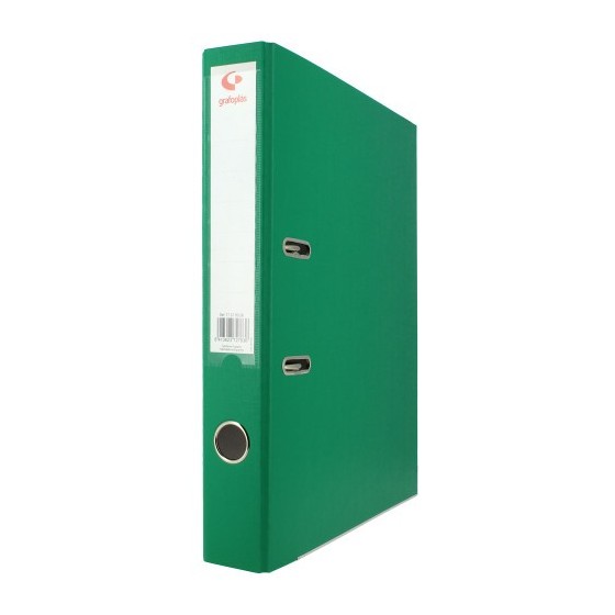 ARCHIVADOR PALANCA 45 COLOR VERDE FOLIO LOMO ESTRECHO 290X350X55 GRAFOPLAS 17279320 (x12 unidades)