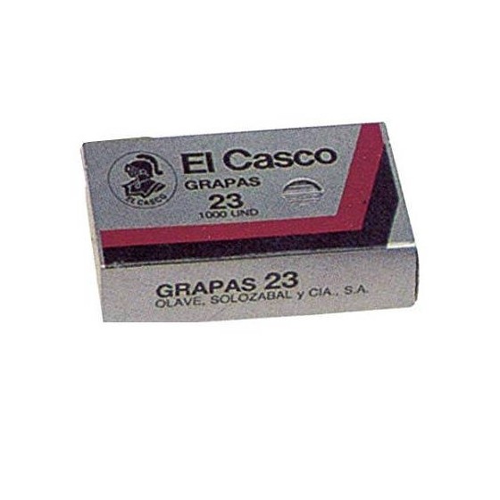 CAJA DE 1000 GRAPAS GALVANIZADAS MODELO 23/6G EL CASCO 1G00231
