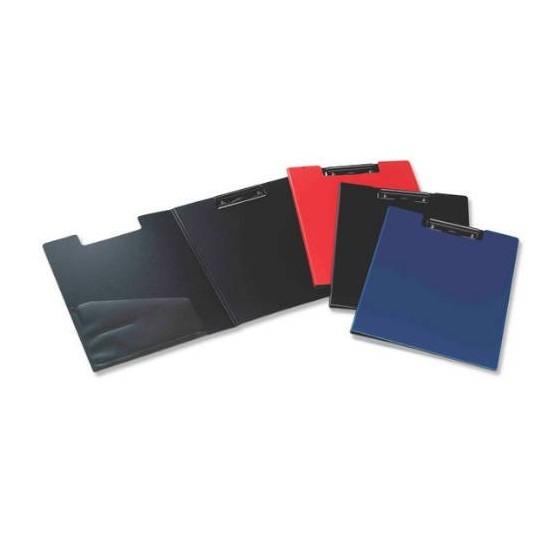 CARPETA PORTABLOC CLIP CON TAPA EN COLOR NEGRO PARDO 213101