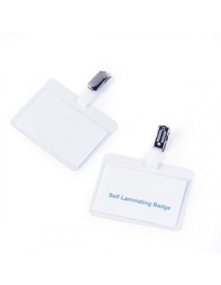 CAJA DE 25 IDENTIFICADORES PINZA PLASTICO LAMINA AUTOADHESIVA DURABLE 8102-19