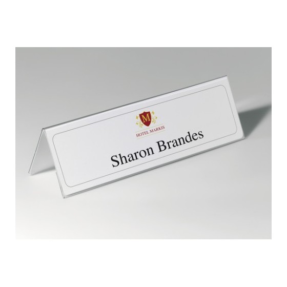 CAJA DE 25 PORTANOMBRES RIGIDOS PVC 210X297MM DURABLE 8053-19