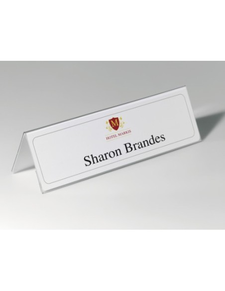 CAJA DE 25 PORTANOMBRES RIGIDOS PVC 210X297MM DURABLE 8053-19