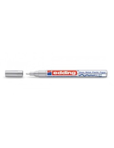 MARCADOR PERMANENTE 1-2MM 751 PLATA EDDING 751-54 (x10 unidades)