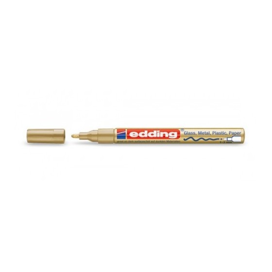 MARCADOR PERMANENTE 1-2MM 751 ORO EDDING 751-53 (x10 unidades)