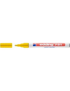 MARCADOR PERMANENTE 1-2MM 751 AMARILLO EDDING 751-05 (x10 unidades)