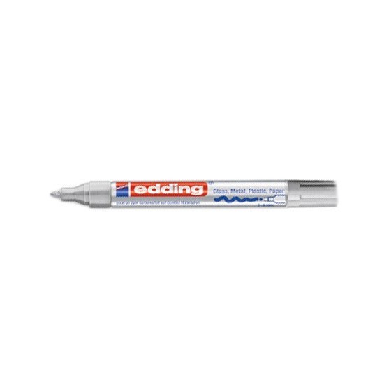 MARCADOR PERMANENTE 2-4MM 750 PLATA EDDING 750-54 (x10 unidades)