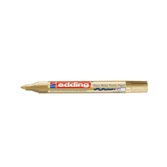 MARCADOR PERMANENTE 2-4MM 750 ORO EDDING 750-53 (x10 unidades)