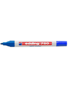 MARCADOR PERMANENTE 2-4MM 750 AZUL EDDING 750-3 (x10 unidades)