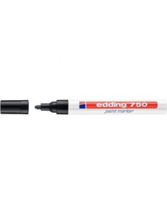 MARCADOR PERMANENTE 2-4MM 750 NEGRO EDDING 750-1 (x10 unidades)
