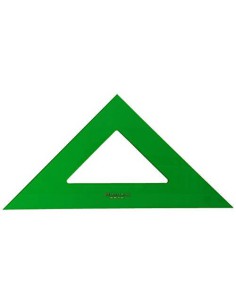 ESCUADRA 32CM NO GRADUADA COLOR VERDE FABER CASTELL 566-32