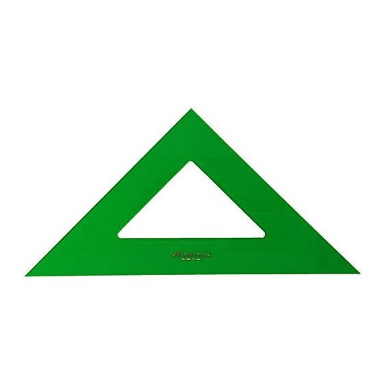 ESCUADRA 32CM NO GRADUADA COLOR VERDE FABER CASTELL 566-32