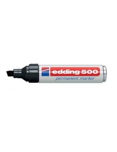 MARCADOR PERMANENTE PUNTA BISELADA 2-7MM 500 NEGRO EDDING 500-01 (x10 unidades)