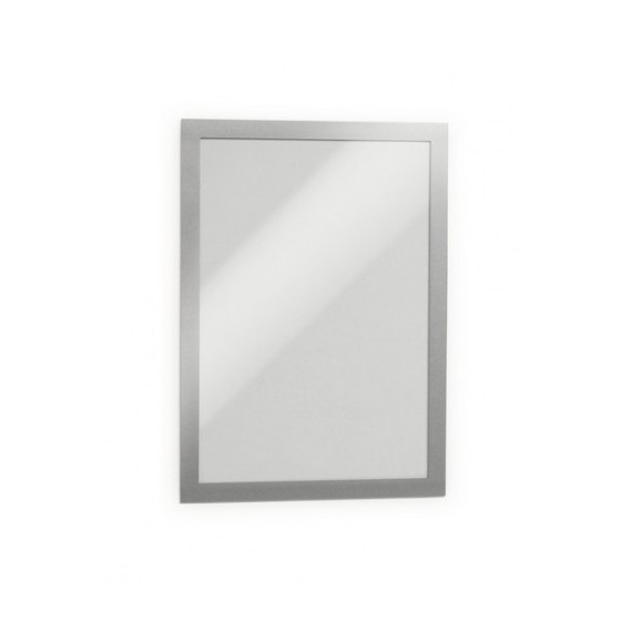 BLISTER 2 MARCO AUTOADHESIVO MAGNETICO DURAFRAME A4 PLATA DURABLE 4872-23