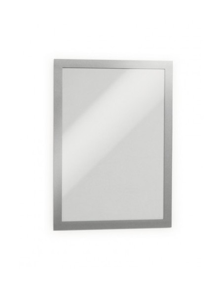 BLISTER 2 MARCO AUTOADHESIVO MAGNETICO DURAFRAME A4 PLATA DURABLE 4872-23