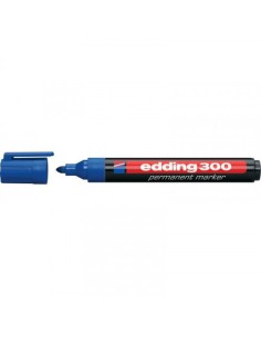 MARCADOR PERMANENTE PUNTA REDONDA 1.5-3MM 300 AZUL EDDING 300-03 (x10 unidades)