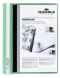DOSSIER FASTENER DURAPLUS A4 PVC AMARILLO DURABLE 2579-04 (x25 unidades)