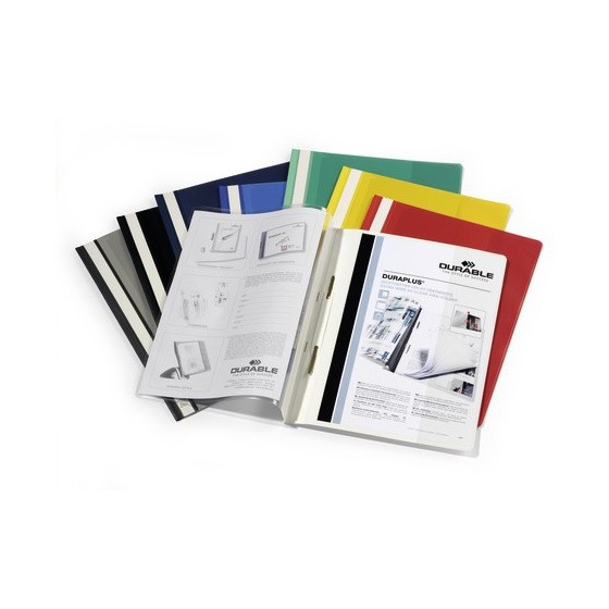 DOSSIER FASTENER DURAPLUS A4 PVC NEGRO DURABLE 2579-01 (x25 unidades)