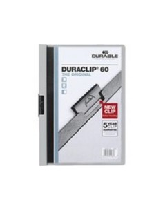 DOSSIER CON CLIP 60 H A4 NEGRO DURABLE 2209-01 (x25 unidades)
