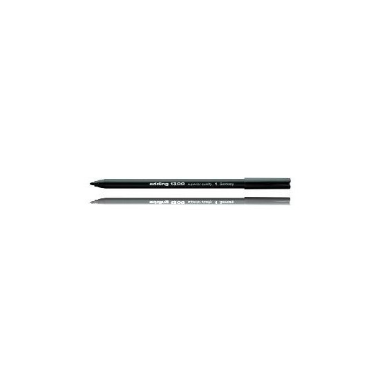 ROTULADOR PUNTA REDONDA 2MM 1300 NEGRO EDDING 1300-01 (x10 unidades)