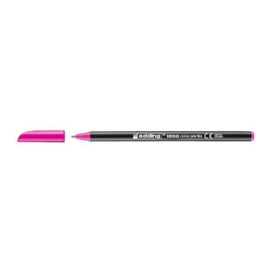 ROTULADOR PUNTA FINA 1200 ROSA FLUORESCENTE EDDING 1200-69 (x10 unidades)