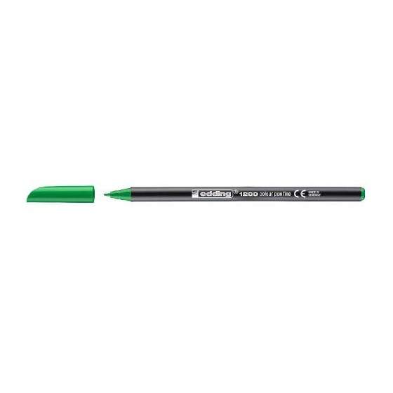ROTULADOR PUNTA FINA 1200 VERDE FLUORESCENTE EDDING 1200-64 (x10 unidades)