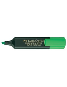 MARCADOR FLUOR TEXTLINER VERDE FABER CASTELL 154863 (x10 unidades)